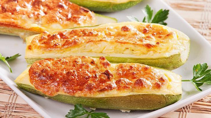 Domatesli peynirli kabak tarifi