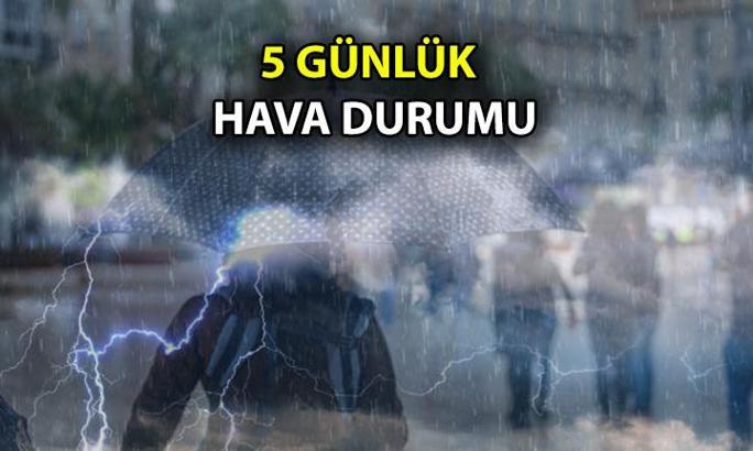 İstanbul hava durumu ve diğer illerin hava durumu! Meteoroloji'den 5 günlük il il hava durumu listesi