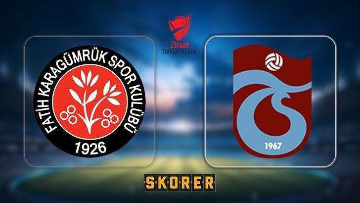 Ziraat Türkiye Kupası'nda ikinci finalist belli oluyor! Trabzonspor 3-2'nin rövanşında  Karagümrük deplasmanında!