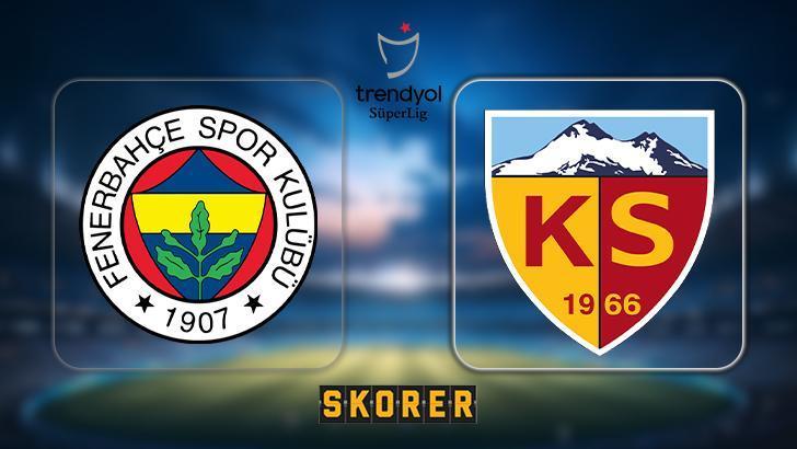 Fenerbahçe, Kayserispor'u konuk ediyor