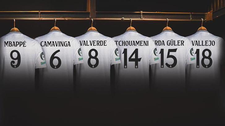 Real Madrid'de Arda Güler'in yeni forma numarası belli oldu
