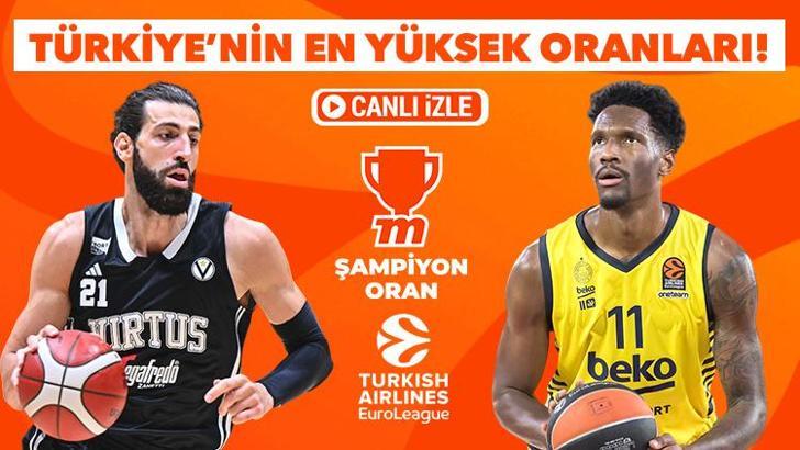 Fenerbahçe Beko, Virtus Bologna karşısında seriyi devam ettirme hedefinde! En yüksek oranlar ve canlı yayın Misli'de...