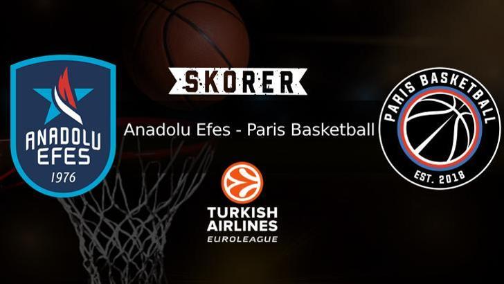 Anadolu Efes - Paris basketbol maçı ne zaman, saat kaçta? THY Euroleague Anadolu Efes - Paris maçı hangi kanalda canlı yayınlanacak?