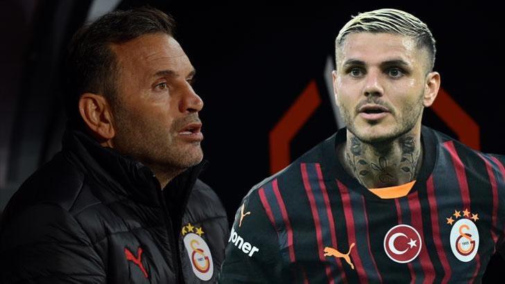 Galatasaray'da Okan Buruk'tan zemin cevabı! Mauro Icardi açıklaması