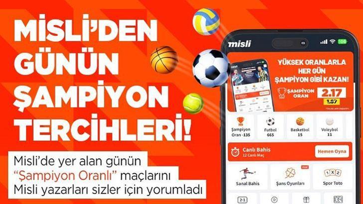 Misli'de Günün Şampiyon Tercihleri