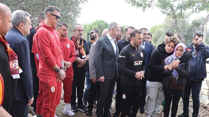 Galatasaray heyeti, Yiğit Kurt'un mezarını ziyaret etti