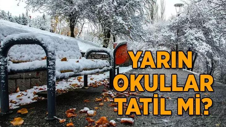 YARIN OKULLAR TATİL Mİ? 25 Kasım Pazartesi kar tatili olan il ve ilçeler belli oldu mu?