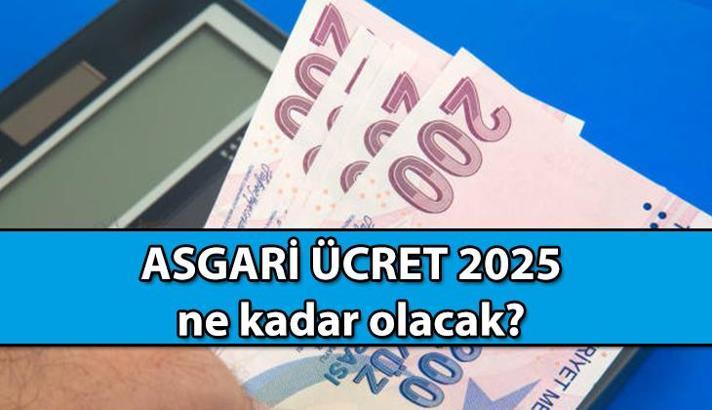 ASGARİ ÜCRET net - brüt & günlük - aylık maaş ne kadar olacak? 2025 Ocak Asgari ücret zammı yüzdelik oran belli oldu mu, ne zaman açıklanacak?