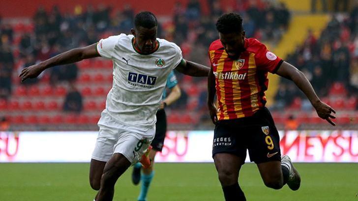 Süper Lig'de Kayserispor, Alanyaspor'u evinde yendi!