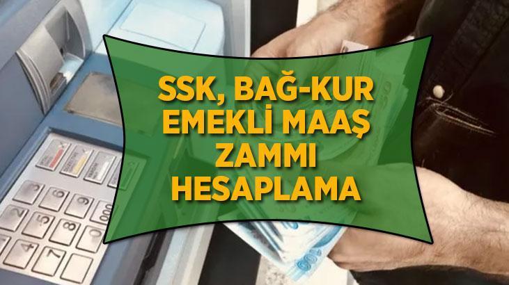 OCAK 2025 EMEKLİ MAAŞ ZAMMI HESAPLAMA TABLOSU | SSK, Bağ-Kur emekli maaş zam oranı yüzde kaç olacak? 12.500, 13.000, 13.500, 14.000 TLmaaş alanların yeni maaşları ne kadar olacak?