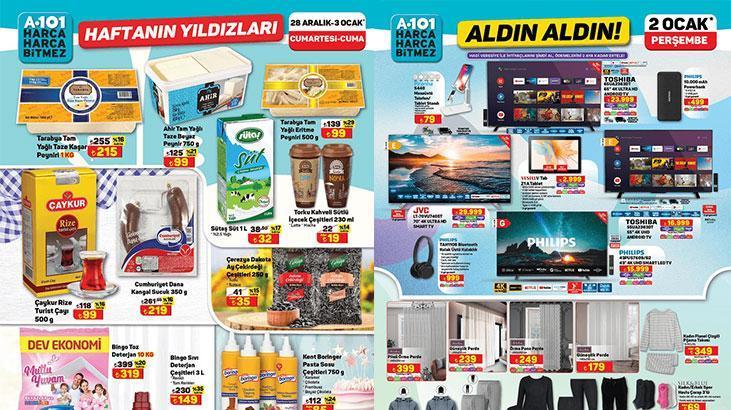 A101 28 ARALIK-3 OCAK AKTÜEL KATALOĞU! A101 yeni yılın ilk aktüel kataloğu yayımlandı! 2 Ocak A101 Aldın Aldın kataloğunda neler var?