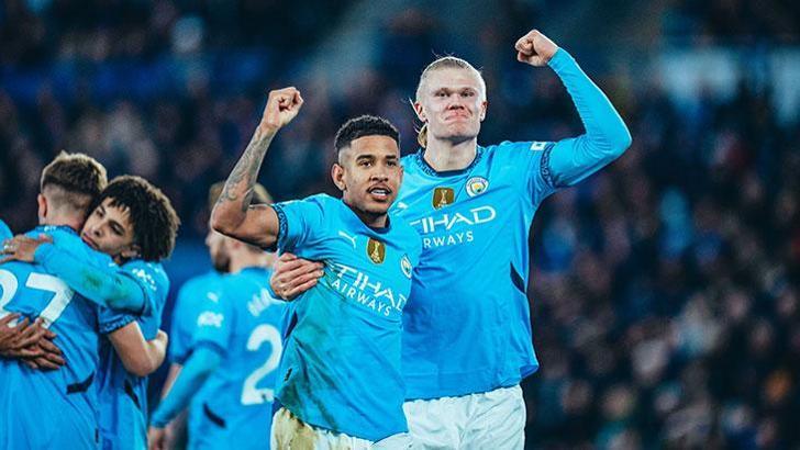 Manchester City, Leicester City'i 2 golle geçti!