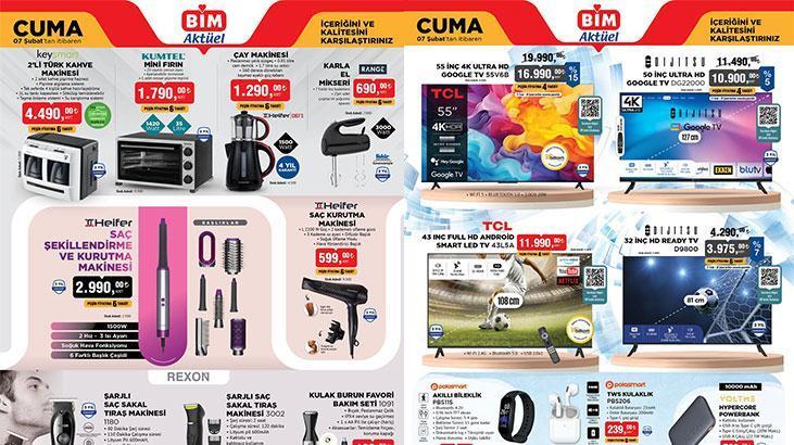 7 ŞUBAT CUMA BİM YENİ AKTÜEL KATALOG FIRSATI | BİM 4-7 Şubat haftanın yeni aktüel kataloglarında hangi ürünler satışa çıkacak? Saç Sakal Traş Makinesi, Göz Bölgesi Masaj Cihazı, Powerbank, Nostaljik Radyo...