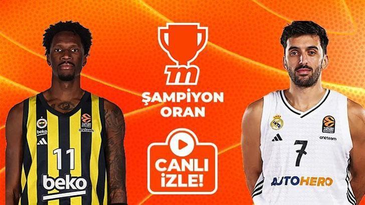 Fenerbahçe Beko, THY Avrupa Ligi'nde Real Madrid’i ağırlıyor! Canlı yayın ve Şampiyon Oranlar Misli'de