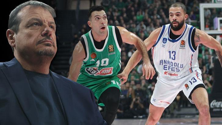 Anadolu Efes, EuroLeague'de Ergin Ataman'ın Panathinaikos'una mağlup