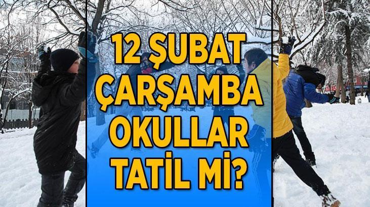 PEŞ PEŞE KAR TATİLİ 📢 12 Şubat Çarşamba bugün kar tatili olan il ve ilçeler! Hangi il ve ilçelerde 12 Şubat okullar tatil edildi?