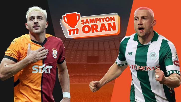 Kupada Galatasaray’ın evinde Konyaspor'u konuk edeceği maçın heyecanı Şampiyon Oranlar ile Misli’de