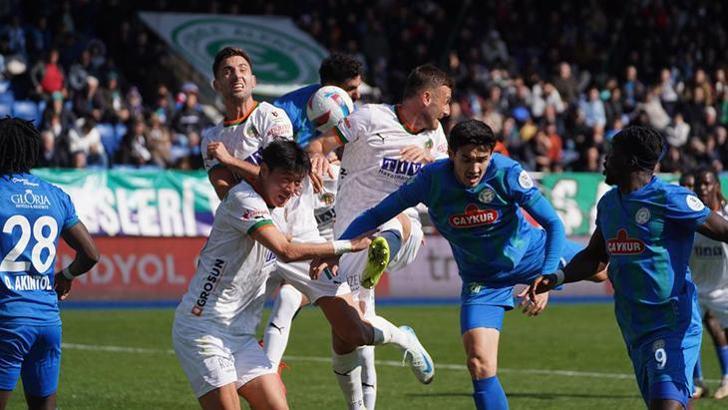 Çaykur Rizespor, Alanyaspor'u 3-1 mağlup etti!