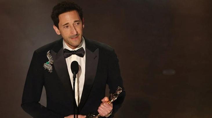 Adrien Brody Oscar'da ‘En İyi Erkek Oyuncu’ ödülünü ikinci kez kazandı