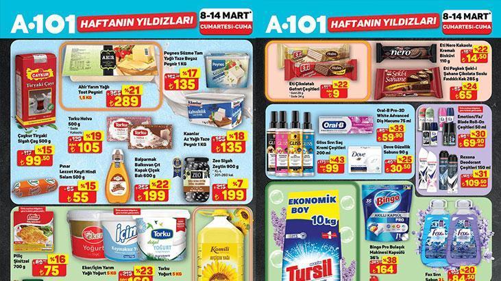 A101 8-14 MART 2025 AKTÜEL KATALOG İNDİRİMLERİ! A101 Market'lerde bu hafta sonu hangi ürünler indirimli olarak satışa çıkacak? Çay, Helva, Bal, Peynir, Ayçiçek Yağı, Yoğurt...