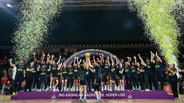 Kadınlar Basketbol Süper Ligi'nde şampiyon Fenerbahçe!