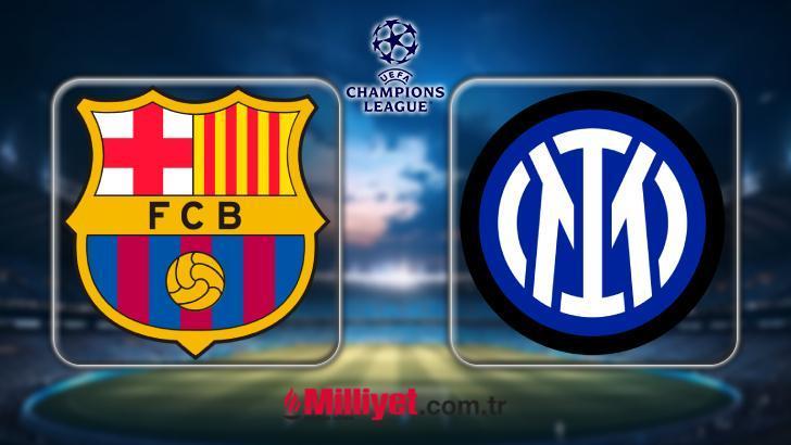 ŞİFRESİZ İZLE: Barcelona Inter maçı hangi kanalda, saat kaçta? UEFA Şampiyonlar Ligi Barcelona Inter maçı ilk 11'ler ile Hakan Çalhanoğlu oynadı mı?