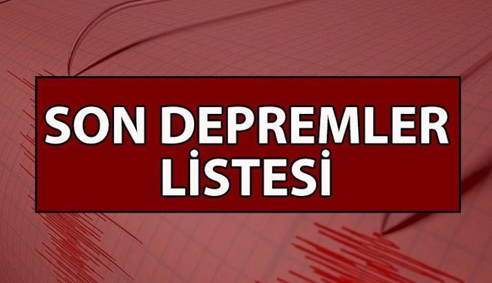 SON DEPREMLER SON DAKİKA | 4 Mayıs az önce deprem mi oldu? En son nerede deprem oldu? AFAD - Kandilli son depremler listesi