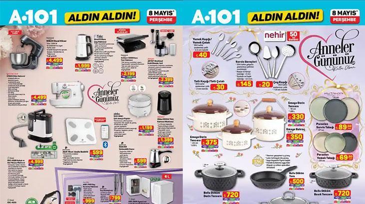 ANNELER GÜNÜ A101 AKTÜEL KATALOĞU SATIŞTA! 🚩 8 Mayıs A101 aktüel kataloğunda bu hafta hangi ürünler satışa çıktı? Kozmetik Organizer, Ayaklı Makyaj Masası, Takı Organizer, Türk Kahvesi Makinesi, Çok Amaçlı Pişirici...
