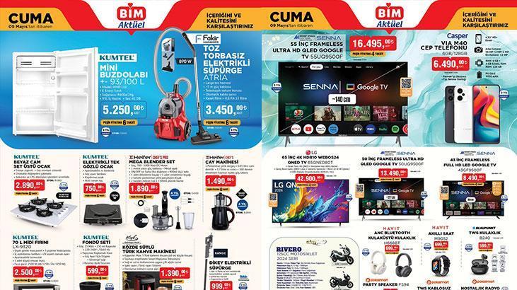 BİM 9 MAYIS CUMA AKTÜEL İNDİRİMLERİ! BİM 9 Mayıs Cuma aktüel kataloğunda bu hafta hangi ürünler satışa çıkacak? Nostaljik Radyo, 125 cc Benzinli Motosiklet, Tefal Düdüklü Tencere, Krep Tava...