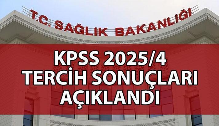 SAĞLIK BAKANLIĞI KPSS 2025/4 TERCİH SONUÇLARI BELLİ OLDU | Sağlık Bakanlığı personel alımı sonuçları açıklandı mı? Sağlık Bakanlığı personel alımı sonuçları sorgulama nasıl yapılır?