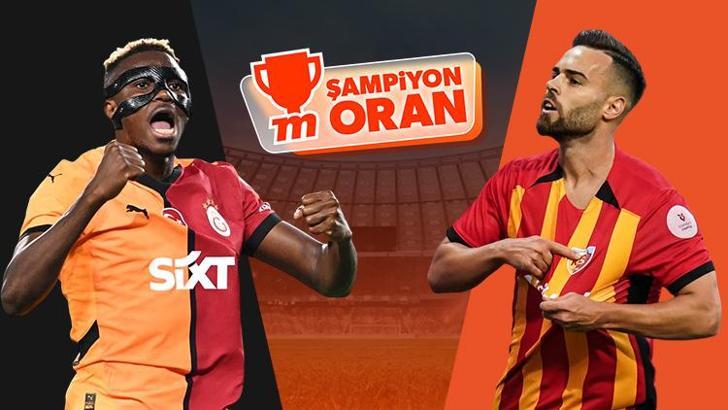 Galatasaray Kayserispor’u konuk edecek! Maçın heyecanı Şampiyon Oranlar ile Misli’de