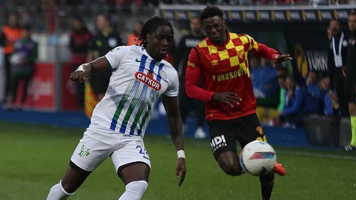 Rizespor - Göztepe maçından kareler