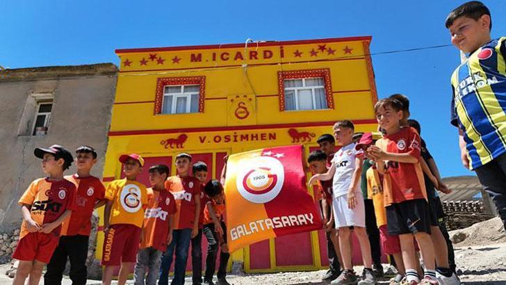 Galatasaraylı taraftar evini sarı-kırmızıya boyattı, 5. yıldızı ekledi