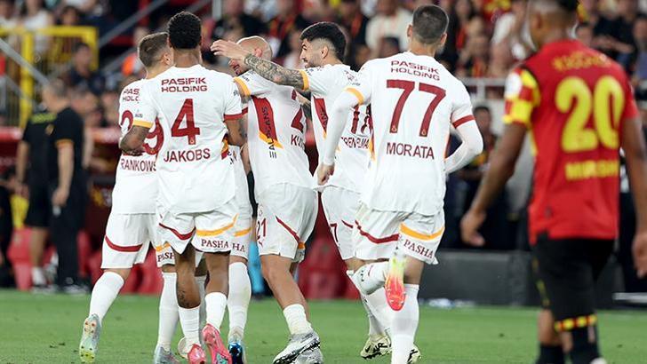 Şampiyon Galatasaray, Göztepe deplasmanında kazandı! 3 puan 2 golle geldi