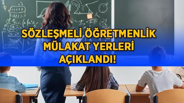 SÖZLEŞMELİ ÖĞRETMENLİK MÜLAKAT YERİ SORGULAMA! MEB Sözleşmeli Öğretmenlik sözlü sınav giriş belgesi sorgulama ekranı...
