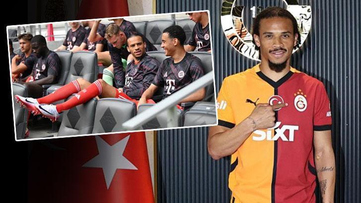 Bayern Münih'te Leroy Sane'nin görüntüsü olay oldu!