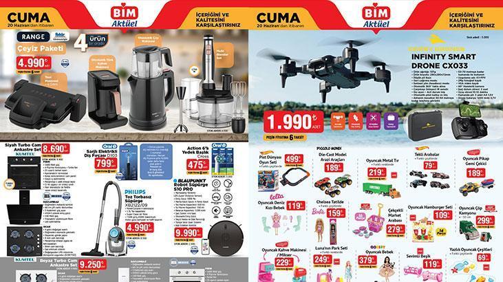 BİM 17-20 HAZİRAN AKTÜEL İNDİRİMLERİ! BİM 20 Haziran Cuma aktüel kataloğunda hangi ürünler satışa çıkacak? Dürbün, Kamp Taşıma Arabası, Sensörlü Kafa Lambası, Çeyiz Paketi...
