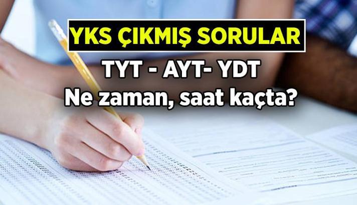 SINAV HABERLERİ 📚 YKS çıkmış sorular! 2025 YKS ne zaman, saat kaçta, sınav süresi ne kadar? YKS sınav giriş belgesi nasıl, ne zamana kadar alınır? İşte TYT, AYT, YDT sınav saatleri, tarihleri!