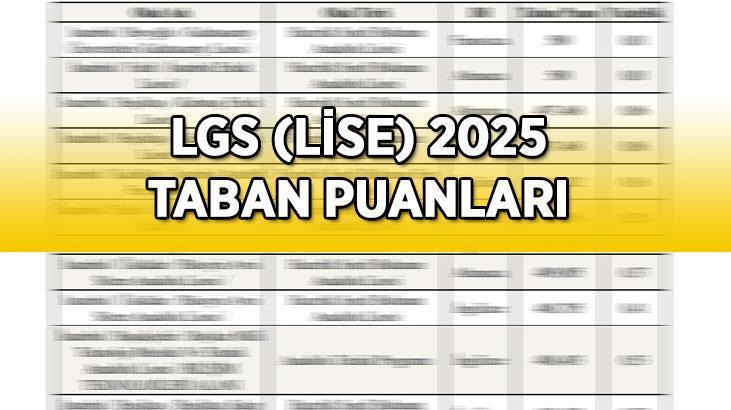 2025 LGS TABAN PUANLARI | 2025 Lise taban puanları ve başarı sıralamaları açıklandı mı? İstanbul, Ankara, İzmir Fen Lisesi, Anadolu Lisesi, Anadolu İmam Hatip Lisesi taban puanları...