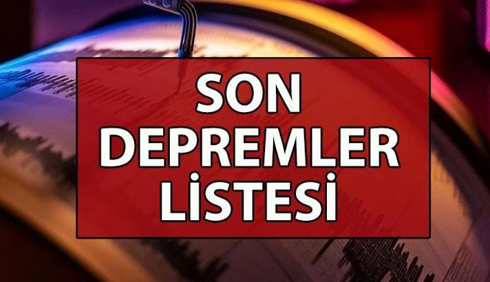 SON DAKİKA SON DEPREMLER LİSTESİ 📍 Az önce deprem mi oldu? Nerede ve kaç şiddetinde deprem oldu? AFAD/Kandilli Rasathanesi 25 Haziran son depremler