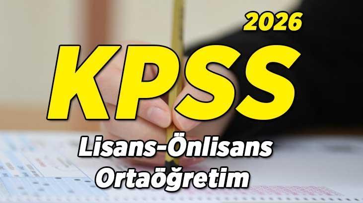 KPSS 2026 SINAV TAKVİMİ! KPSS Lisans-Önlisans-Ortaöğretim sınavları ne zaman, başvurular hangi tarihlerde alınacak?