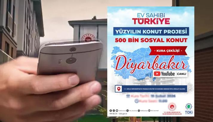 DİYARBAKIR TOKİ KURA SONUÇLARI AÇIKLANDI MI? TOKİ Diyarbakır 12 bin 165 konut hak sahibi belirleme kurası canlı yayın takip: TOKİ Diyarbakır kura sonucu sorgulama