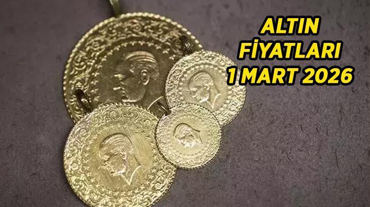 ALTIN FİYATLARI CANLI TAKİP GRAFİĞİ 1 MART 2026 PAZAR! Altın ne kadar oldu? Gram, çeyrek, yarım ve tam altın fiyatları kaç TL?