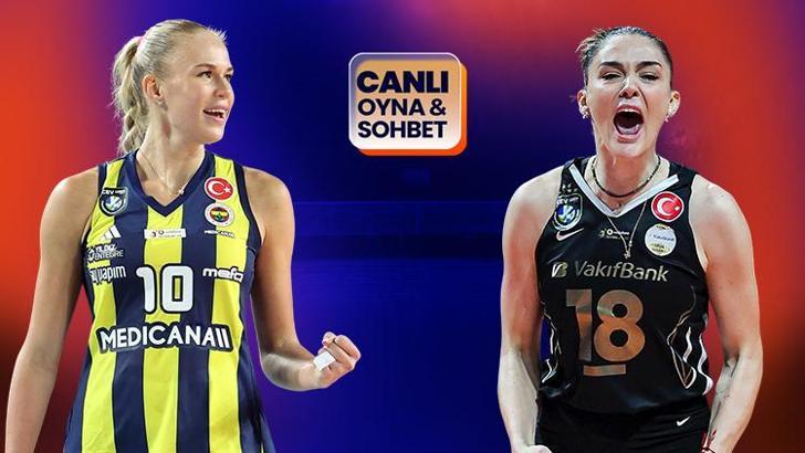 VakıfBank şampiyonluk, Fenerbahçe seriyi uzatmak için sahada! Maçın heyecanı canlı sohbet ile Misli'de