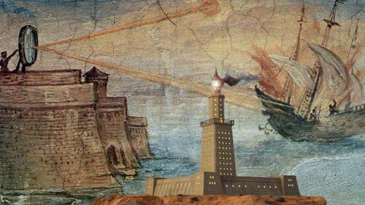 Eski dünya harikası gizli silah mıydı? Arşimet'in aynalarıyla gemileri böyle yakmış