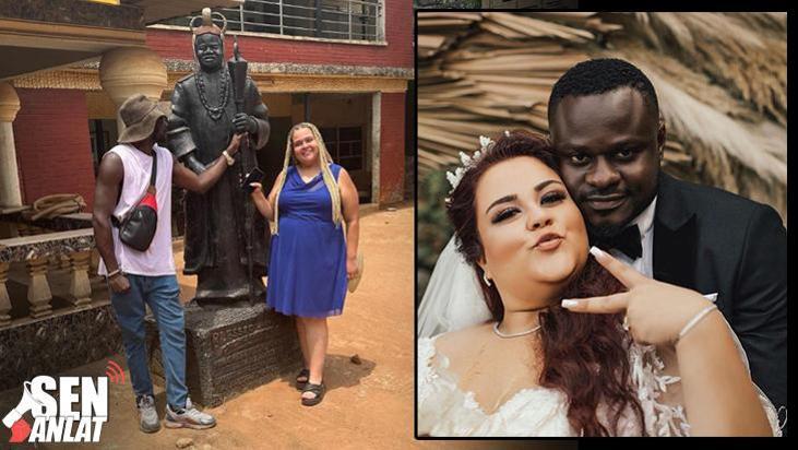 Nijerya'da 'kral'ın oğluyla evlenen Türk kızı Cansu'nun videosu viral oldu! 'Muhtar demekle aynı şey'
