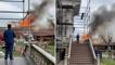 İstanbul'da tarihi köşk içerisindeki marangozhanede yangın
