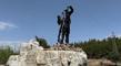 Denizli’de Köpekçi Nuri Efe heykeli yandı! 14 yaşındaki çocuk gözaltına alındı