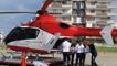 Kalp krizi geçiren yaşlı kadın, ambulans helikopterle Diyarbakır'a getirildi