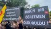 İstanbul'da öğretmenlerden İl Milli Eğitim Müdürlüğü önünde protesto